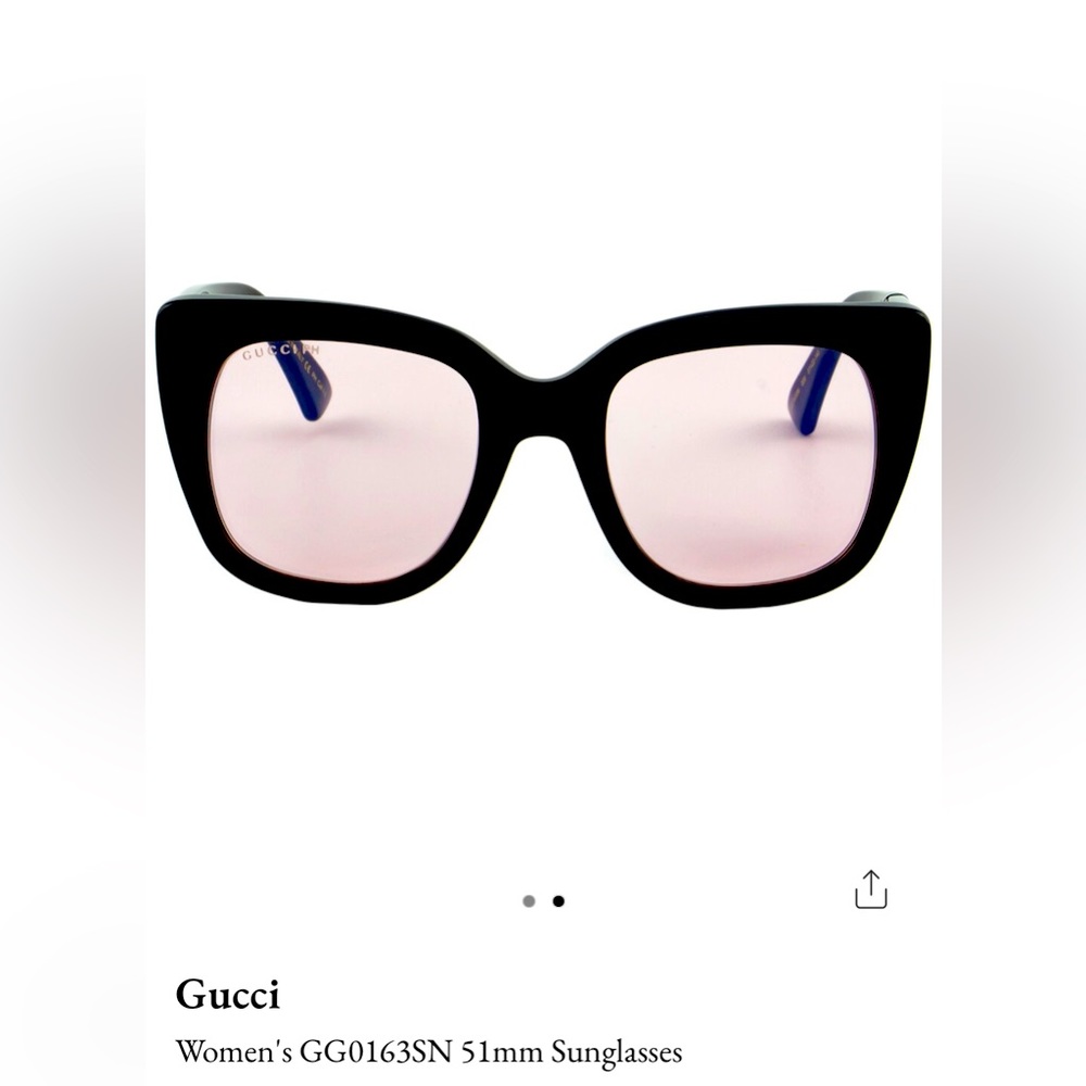Gucci luxury light pink glasses. Case included and booklet.